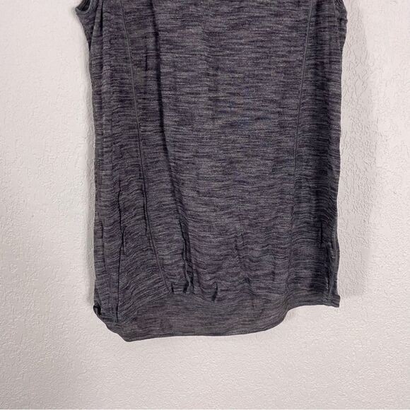 Lululemon Heathered Grey Cutout Back Tank Top - Picture 5 of 6